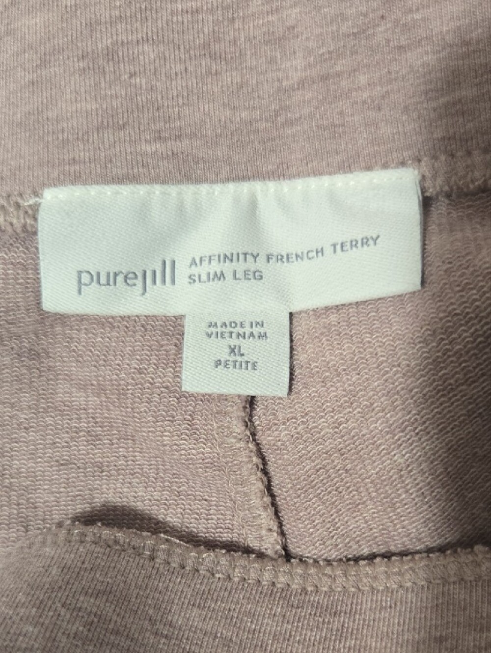 J.Jill Pure Jill Affinity French Terry Slim-Leg Pull-On Pants –XL Petite - Picture 3 of 5